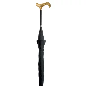 wandelstok paraplu verstelbaar in het zwart