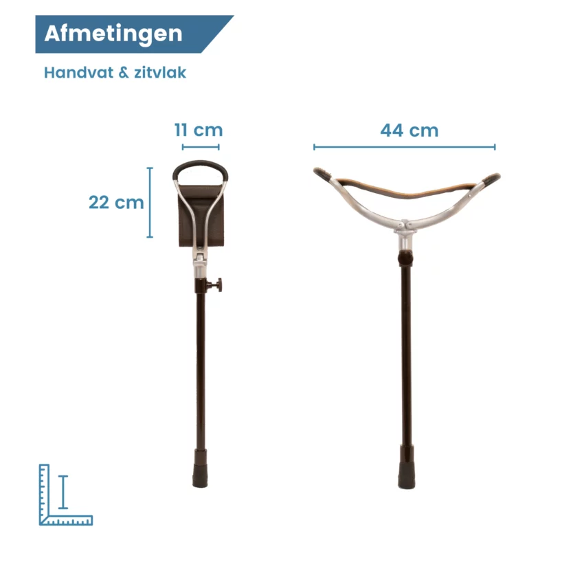 afmetingen zitting zitstok